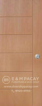 Fable flush door design with groove sold in E & M Pacay Furniture and Sash Shop Philippines
